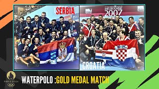 SERBIA🇷🇸 VS CROATIA🇭🇷 LIVE GOLD MEDAL GAME🥇  WATER POLO  PARIS OLYMPICS 2024 LIVE [upl. by Ely]