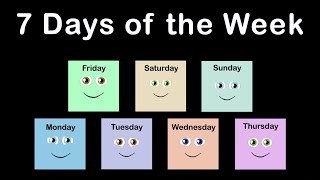 Days of the Week Song 7 Days of the Week Song [upl. by Menashem]