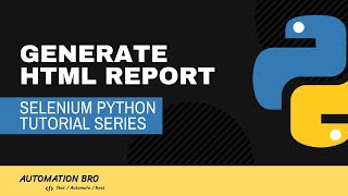 Generate reports with SeleniumBase  Selenium Python Tutorial [upl. by Nilde537]