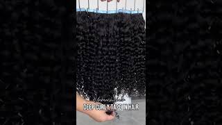 Deep curly tape in hair extensions [upl. by Yrreb490]