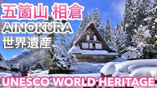 絶景スポット・五箇山相倉合掌造り集落の雪景色❄️金沢から日帰り旅⛄️金沢〜新高岡〜相倉口 [upl. by Yesllek686]