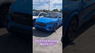 Check out the 2024 Ford Mustang MachE GT Finished in Grabber Blue Metallic Ford MachE Mustang [upl. by Cohn]