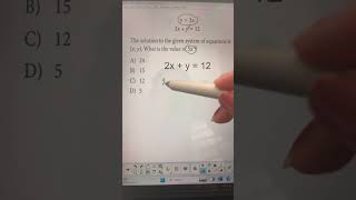 Quick Tips Cracking SAT Linear Systems maths satmathprep satsubject [upl. by Enniroc]