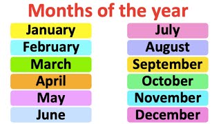 Months of the year  Pronunciation lesson  British English [upl. by Joey]