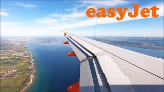 Spectacular Approach Easyjet Airbus A319 landing at Friedrichshafen Airport [upl. by Eppesuig627]