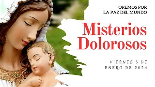 Rosario de Hoy VIERNES 5 de ENERO  Misterios DOLOROSOS  Wilson Tamayo [upl. by Niad]