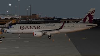 XPlane 11  A320 from Doha to Abu Dhabi Realistic Flight [upl. by Edmead]