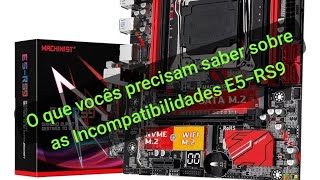 As Incompatibilidades e defeitos da E5RS9 Machinist [upl. by Eiuol838]