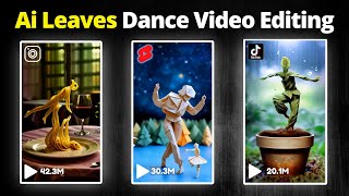 Leaves 🍂 Lady Dance Video Editing on Mobile  Viral AI Reels with HumanLike Dance [upl. by Atilegna]