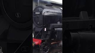 Steam 🚂 train locomotive 9F 92134 pickering station north Yorkshire Moors railway gala on 270924 [upl. by Tareyn]