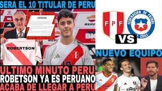 INCREIBLE NOTICIA ALEXANDER ROBERTSON ACABA DE LLEGAR A LIMA JUGARA POR LA SELECCION PERUANA [upl. by Teena]