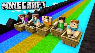 SLIDE DOWN THE LONGEST SLIDE IN MINECRAFT The Pals Minecraft [upl. by Airyt818]