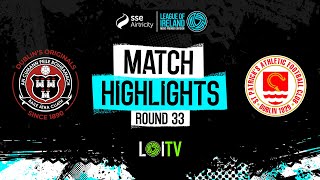 SSE Airtricity Mens Premier Division Round 33  Bohemians 13 St Patrick’s Athletic  Highlights [upl. by Avner649]