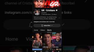 UR RONALDO  SUBSCRIBING cristianoronaldo ronaldo shorts [upl. by Rebme]