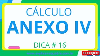 Dica  16 SIMPLES NACIONAL ANEXO IV [upl. by Yetsirhc]