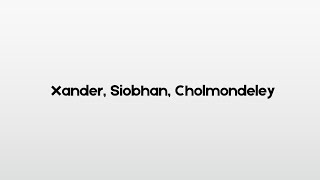 Mastering the British accent How to pronounce tricky names like Xander Siobhan and Cholmondeley [upl. by Gasparo]