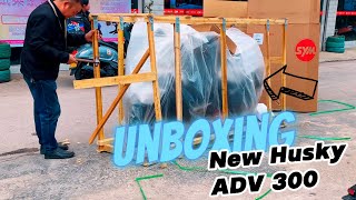 Unboxing SYM Husky ADV 300  New Color 2024 [upl. by Maurits]