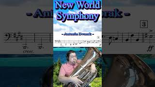 New World Symphony Mvt 3 Pt 1  Antonin Dvorak orchestra tuba brass [upl. by Atinram]