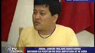 Andal Jr defends Agra endorses Aquino [upl. by Aldric]