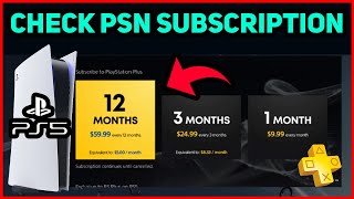 HOW TO CHECK PS5 SUBSCRIPTION EASY NEW [upl. by Eylk]