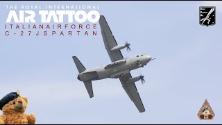 SUPERB DISPLAY Italian Air Force C27J Spartan Display RAF Fairford RIAT 2022 [upl. by Lyle]