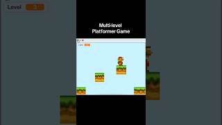 Multilevel Platformer Game scratch scratching codingforchildren codingforkids [upl. by Letney]