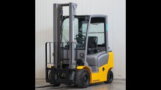 Jungheinrich DFG 320 2018 Diesel forklift truck 10669 hours duplex mast sideshift [upl. by Eynaffit]