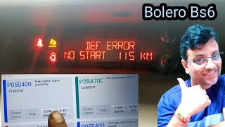 DEF ERROR No Start 115 Km [upl. by Cohbath]