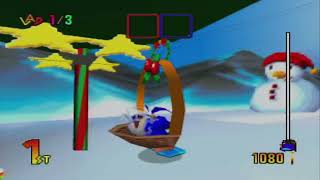 Snowboard Kids 2 Nintendo 64  Christmas Eve 2023 Jingle Town Christmas Track [upl. by Eissel]