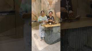 Healthy and yummy coconut flower ☺️ telusamanasaa sisters sister telugu music melidy songs [upl. by Oppen39]