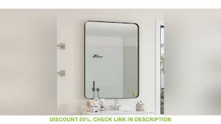 Wall Mirror 30x40 Inch Black Rectangular Mirror Metal Framed Mirror Vanity Mirror Dressing Mirror fo [upl. by Yenhoj]