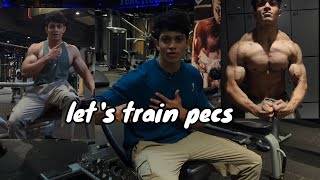 lets train chest  raw chest workout deon [upl. by Allekram]