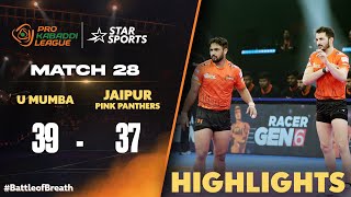 Ajits Super 10 helps U Mumba beat Arjuns Jaipur Pink Panthers  ProKabaddiOnStar 2024 HIGHLIGHTS [upl. by Dawn888]