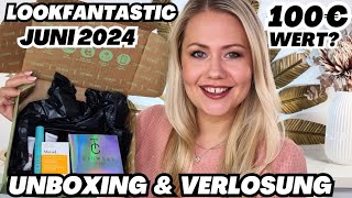 🤩 WOW LOOKFANTASTIC BEAUTY BOX JUNI 2024  Unboxing amp Verlosung [upl. by Aletsirc1]