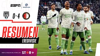 ¡ASISTENCIA DE SANTIAGO GIMÉNEZ Y GOLEADA DEL CLUB DEL PUEBLO  Heracles 04 Feyenoord  RESUMEN [upl. by Aihsinyt]