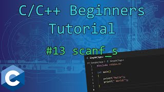 0x0D  Input with scanf  CC Beginners Tutorial [upl. by Nrobyalc]