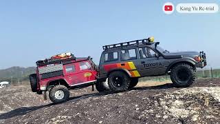 FMS LC80 Land Cruiser  TRX4 Defender  Rock Crawler [upl. by Terraj200]