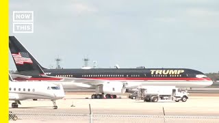 View of Trump Plane Ahead of Departure to NYC [upl. by Fugate609]