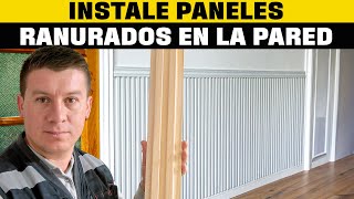 Cómo instalar paneles ranurados de madera I Taller del especialista [upl. by Rednas]