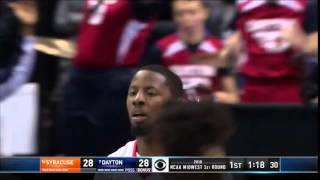 Syracuse vs Dayton Scoochie Smith threepointer [upl. by Pauly]