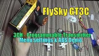 FlySky GT3C  3CH Digital Proportional Radio Control System Review [upl. by Ayojal]