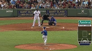 Big Papi sees into the FUTURE and heads to first base before ball four [upl. by Tybalt124]