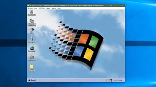 OLD 2018 How To Install Windows 95 in PCem 486 emulator ISO in desc [upl. by Gnahc]