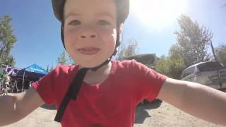 4 Year Old Biker Loves His Woom 2 Bike [upl. by Cherianne]