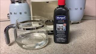 How to descale Smeg Drip Coffee Maker DCF01 and DCF02 Instruction  Tutorial [upl. by Tare]