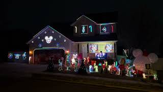 NKOTB  Funky Funky Christmas  Christmas Light Show 2023 [upl. by Dnomra]