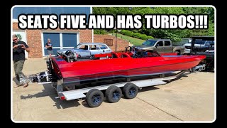 ITS ALIVE TWIN TURBO 7 LITER JET BOAT FINALLY RUNS [upl. by Dammahum118]