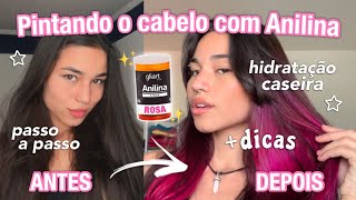 Como pintar o Cabelo com Anilina  dicas e hidratação caseira✨ [upl. by Grosvenor428]