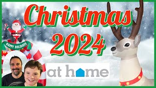 AT HOME Christmas 2024 Shopping Walkthrough New Holiday Decor Shop With Me [upl. by Berl]