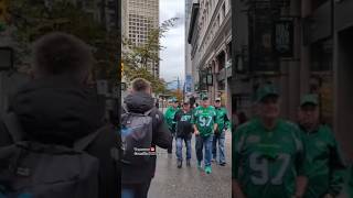 Granville amp W Pender 🇨🇦 cfl greycup downtown downtownvancouver vancouver shorts [upl. by Anileme842]